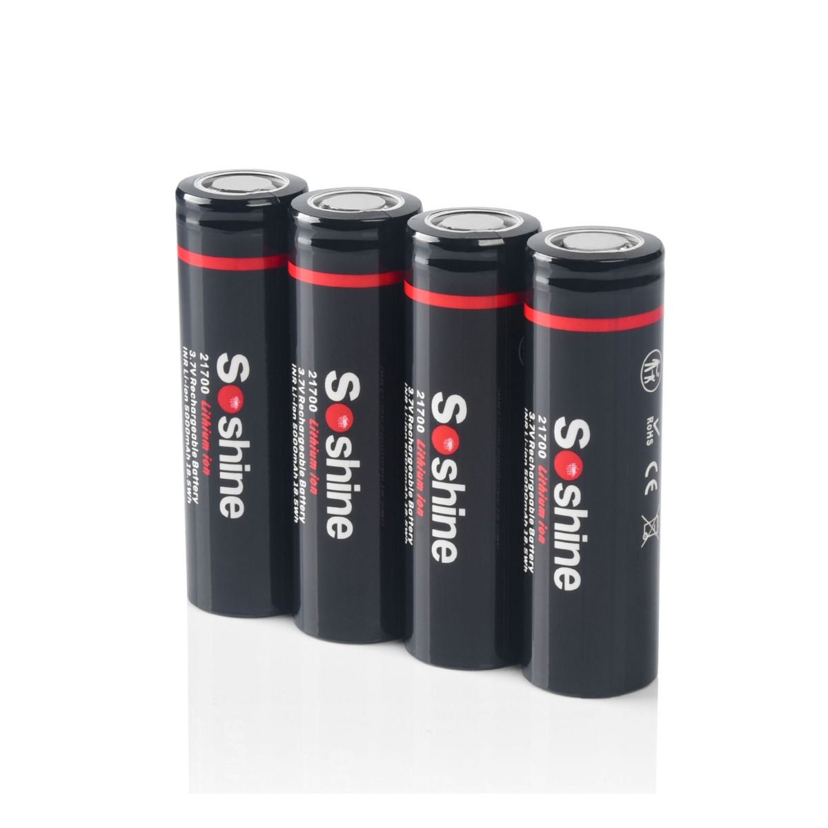  Soshine 21700 lithium battery 3.7v rechargeable battery 5000mAh flashlight battery