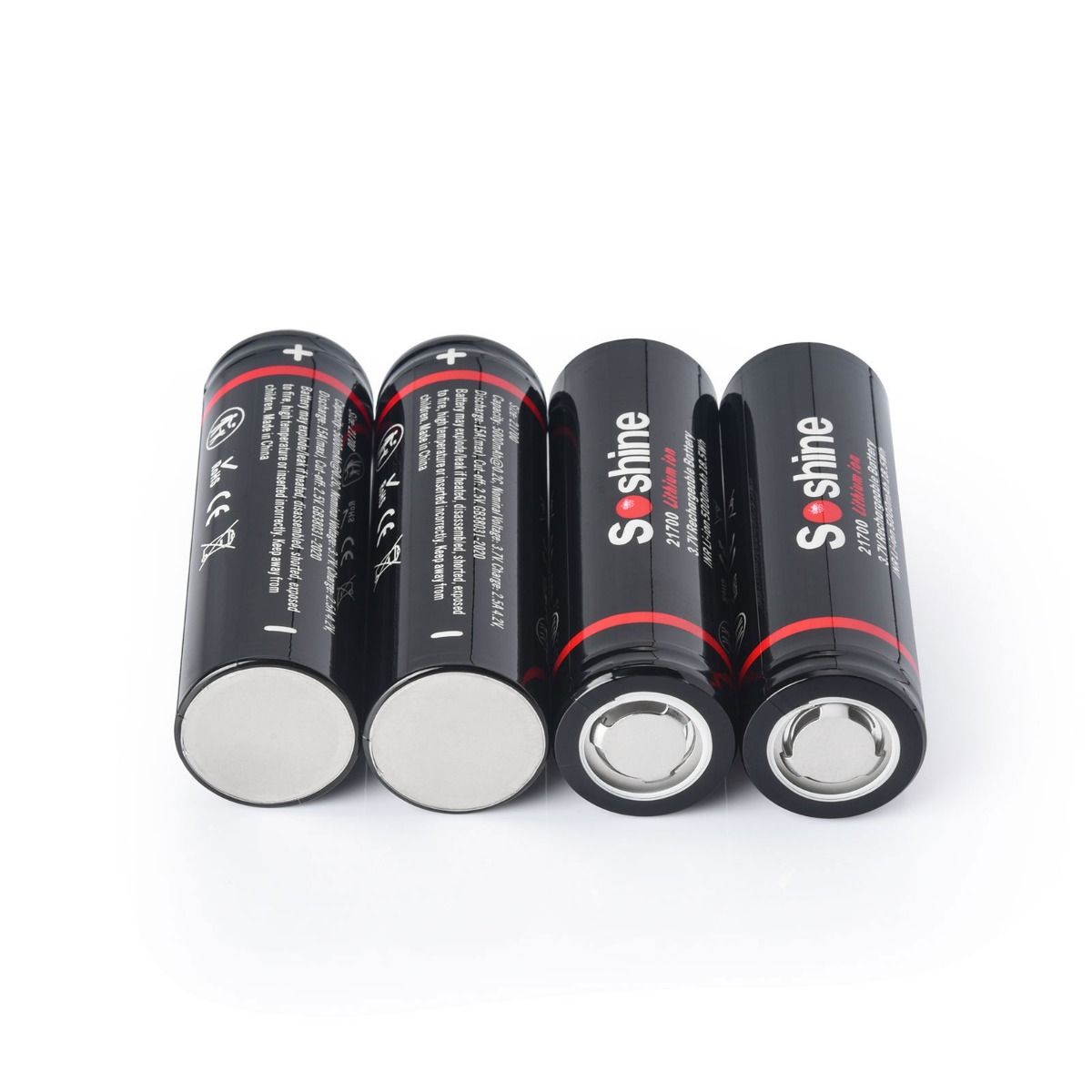  Soshine 21700 lithium battery 3.7v rechargeable battery 5000mAh flashlight battery