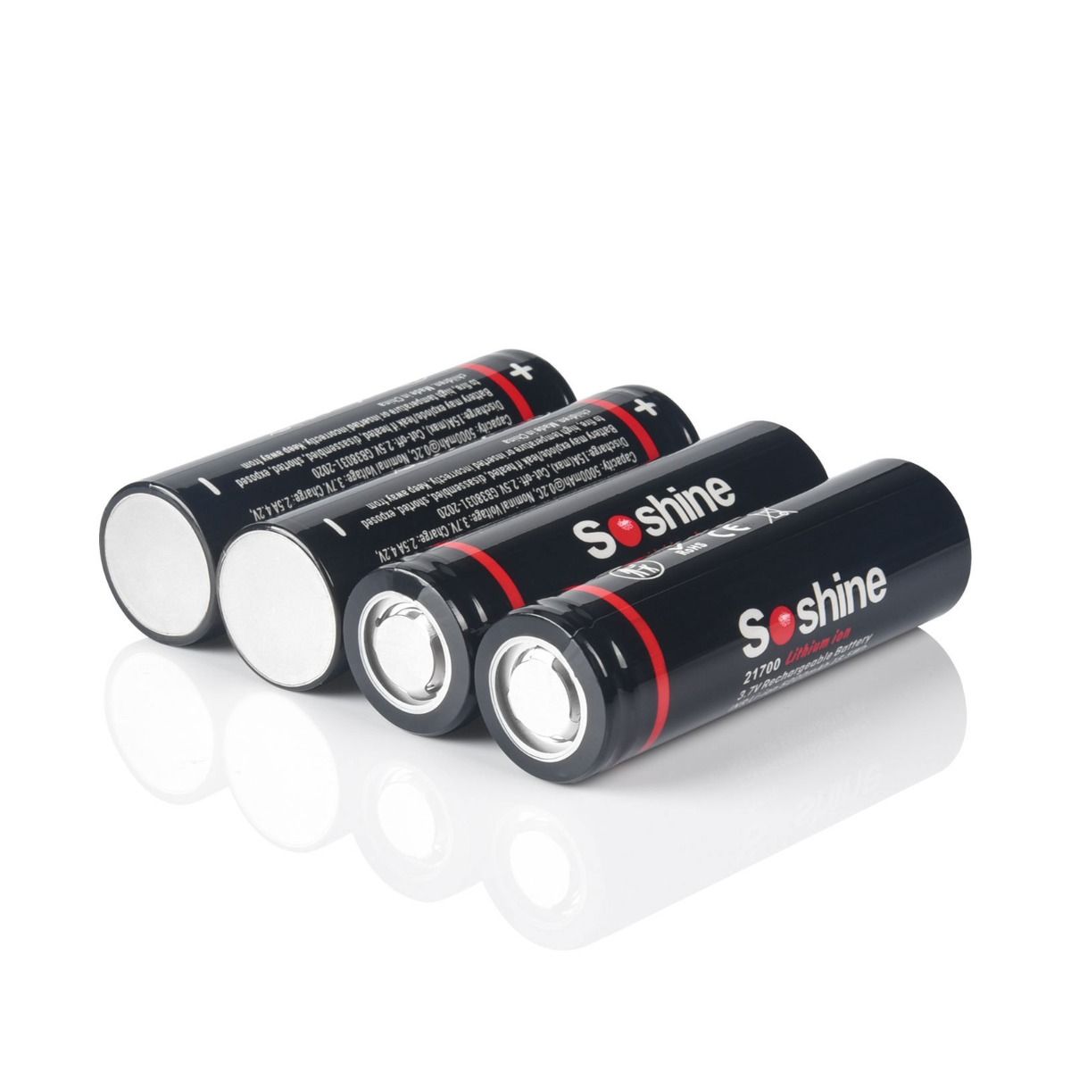  Soshine 21700 lithium battery 3.7v rechargeable battery 5000mAh flashlight battery