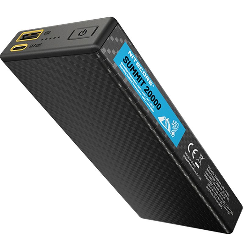 NITECORE SUMMIT 20000 -40°C Low Temperature Carbon Fiber Power Bank