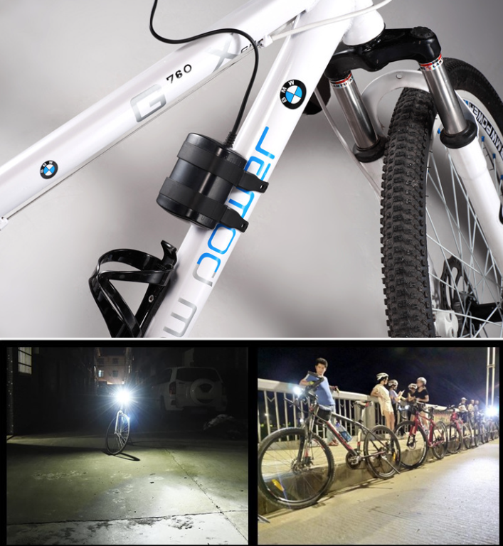 8.4V Rechargeable Waterproof Battery Pack 6*18650 Battery Set for LED Bike Lights